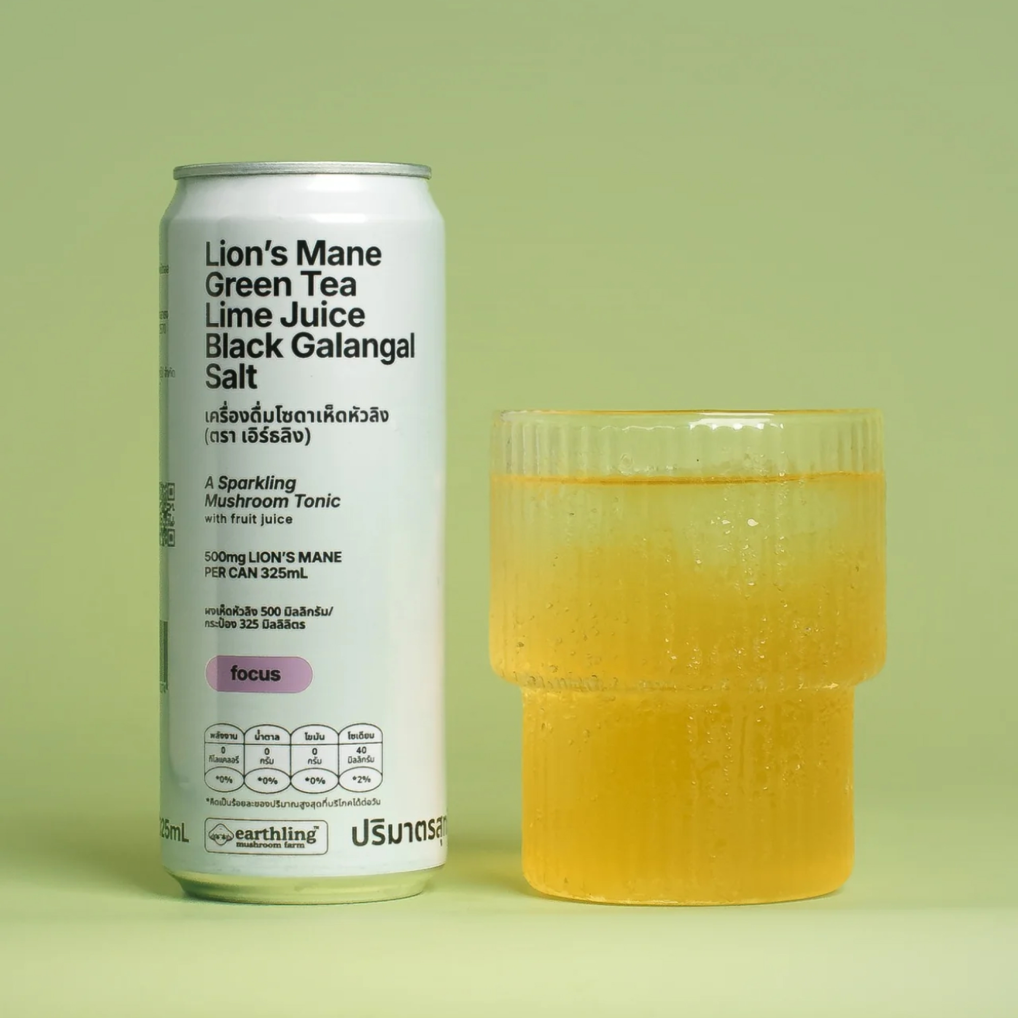 Lion's Mane Sparkling Mushroom Tonic - Earthling